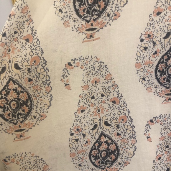 Rebecca Taylor boho Cotton Ivory Paisley maxi XS, small-medium beautiful! - Picture 4 of 6